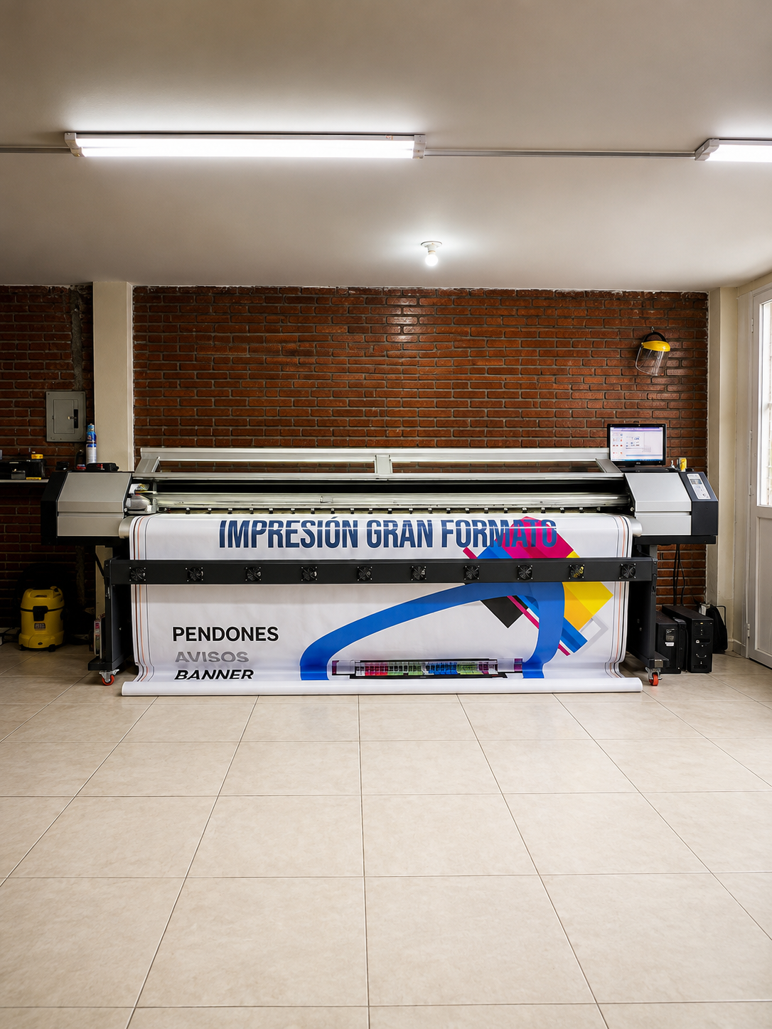 Impresora de gran formato en planta de Publisual Print